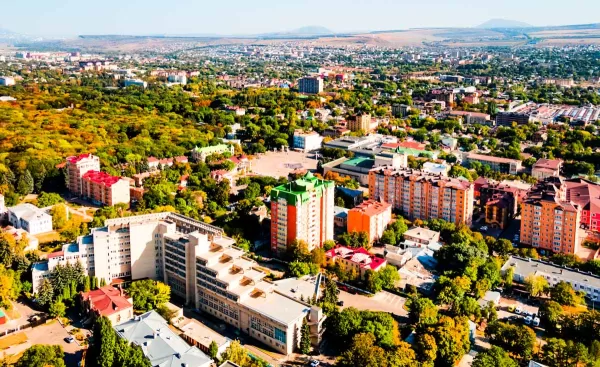 Расположение «Военного санатория» в г. Ессентуки - фотография